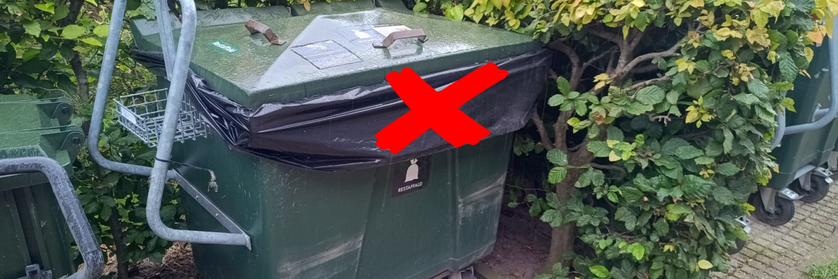 Fotografi af affaldscontainer til restaffald